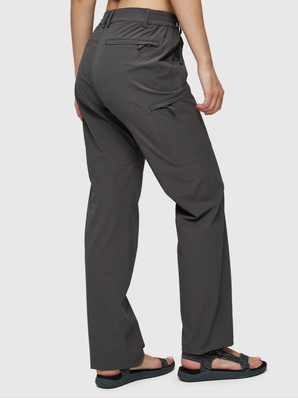 MIER Women's Quick Dry Cargo Pants, Lightweight Hiking Pants, Dimgray, EUC, 12 - Picture 2 of 6